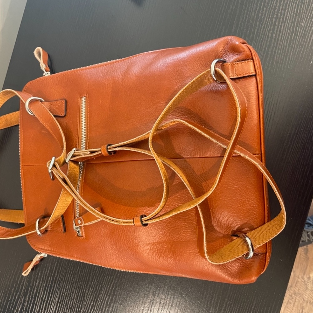 S-Zone Leather Backpack - Picture 3 of 4